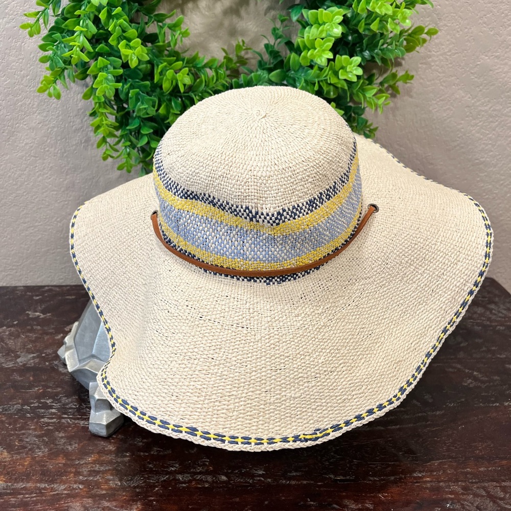 J. MCLAUGHLIN STRAW WIDE BRIM SUN/SUMMER HAT - Picture 8 of 13